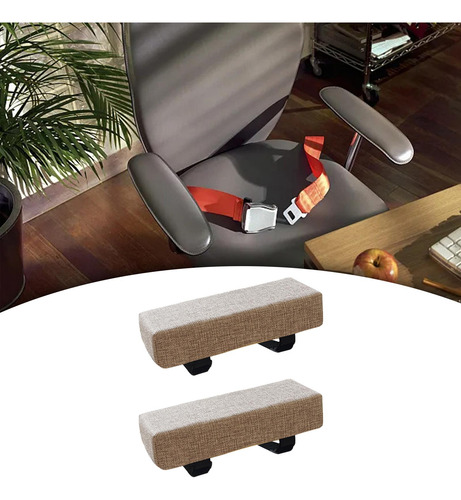 Cojín Del Reposabrazos De Silla De 2 Piezas, Café Beige