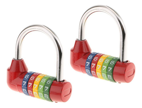 J 2x Candados For Equipaje De Combinación De 5 Dígitos Para