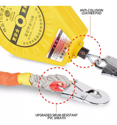Cordón De Seguridad Retráctil Anticaída