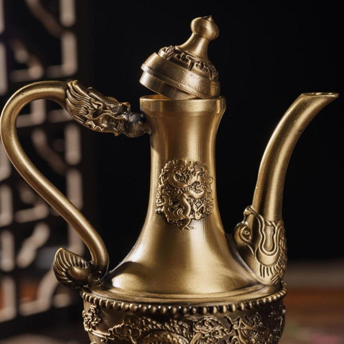 Cafetera Turca Para Decoración Del Hogar Con Diseño De Dragó