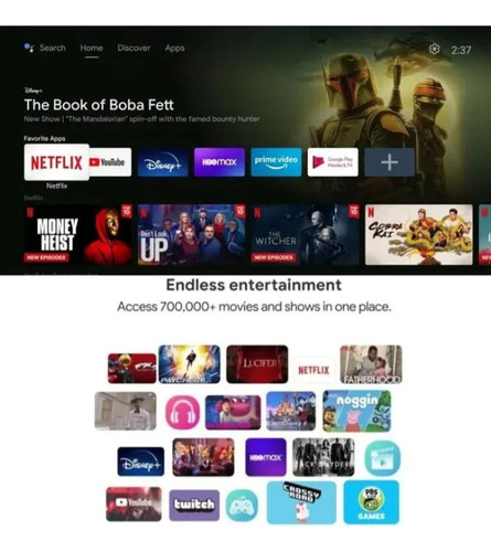 Streaming Tv Stick H96 Max H313 2025 2gb+8gb Google Asistant Blanco De Voz