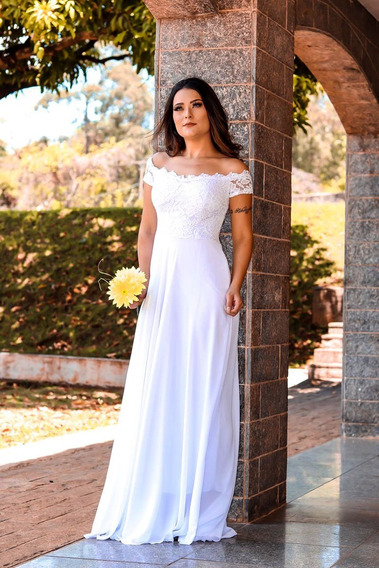 vestido de noiva para casamento civil mercado livre