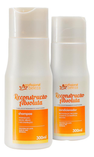Shampoo + Condicionador Reconstrução Absoluta Beleza 300ml