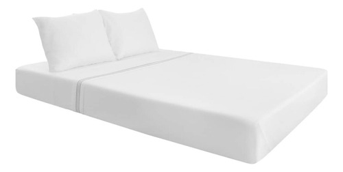 Sealy Fresh Juego de sábanas colchón queen color blanco lisa