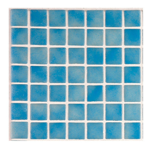 Mosaico Vidrio Malla Piscina Azul 3,6x3,6 Europeo Cj=2m²  