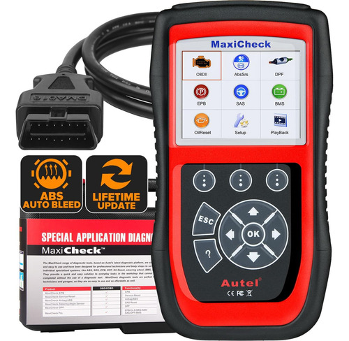 Escáner Obd2 Autel Maxicheck Pro Abs, Herramienta De Escaneo