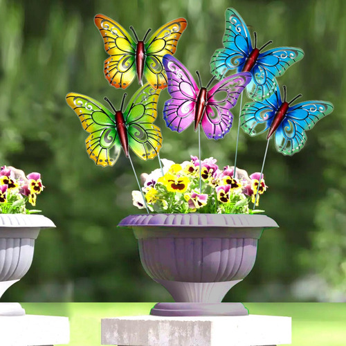 Mariposas Para Arreglos Florales 4 Piezas/juego De Insercion