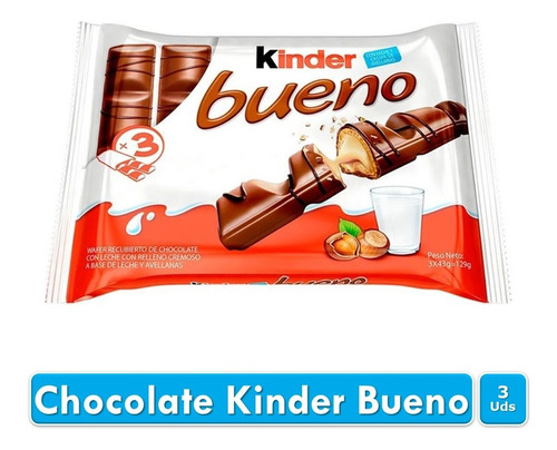 Chocolates Kinder Bueno Ferrero Rocher Pack X 3 Unidades