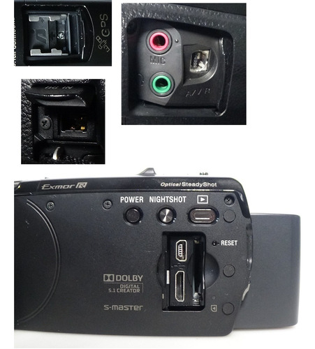 Filmadora Sony Hdr-cx560v Entrada Microfone Hdmi Limpa