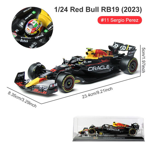 Burago F1 Redbull Rb19 #11 Checo Sergio Pérez Fórmula 1:24