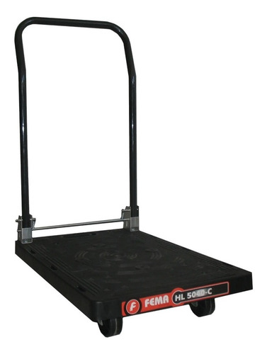 Imagen 2 de 8 de Carro Taller Plano Manija Plegable 4 Ruedas Bandeja 38x60 Cm
