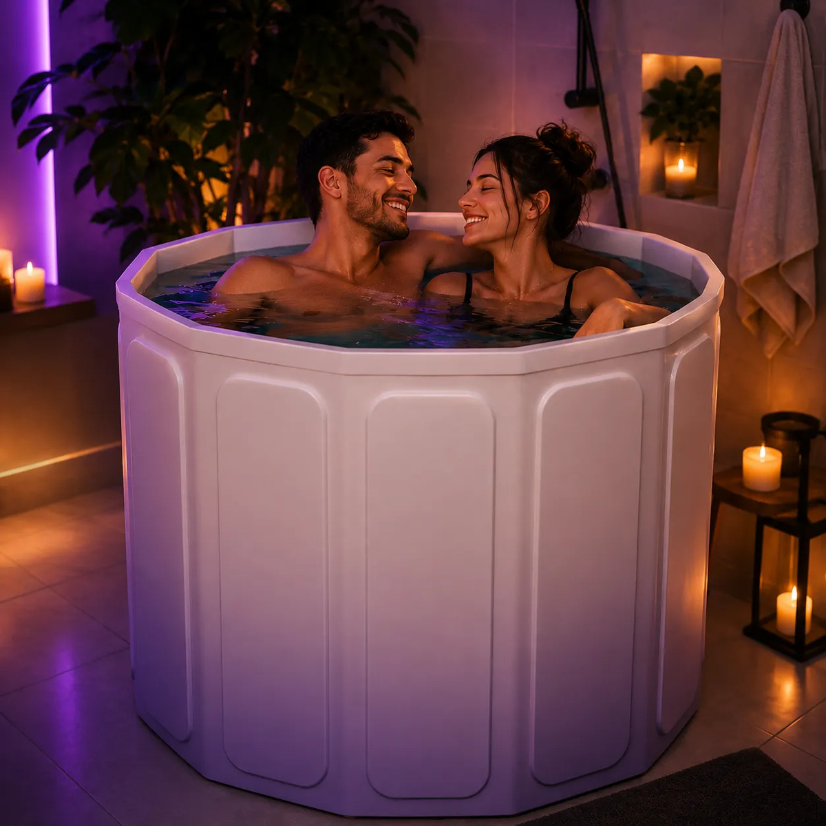 Banheira Dobrável Adulto Crianças Viagem Casa Spa Relaxante Sortido Sem Desenho