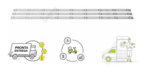 Kit Barra De Led Compativel C/ Philco Ph39n86d - Ph39n86dsgw