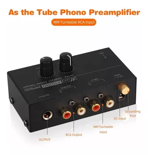 Preamplificador Phono Tornamesa Con Control De Volumen