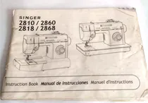 Comprar Manual De Maquina De Coser Singer 2810-286 Original En Papel