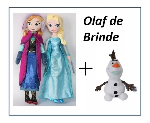 40/50cm Boneca de pelúcia congelada Princesa Anna Elsa Bonecas Brinquedo de  Pelúcia Para Presente de Aniversário das Crianças