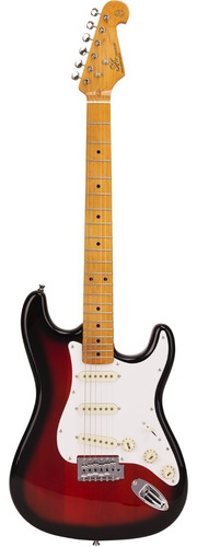 Guitarra eléctrica SX Vintage Series SST57+ de tilo 2-tone sunburst brillante con diapasón de arce