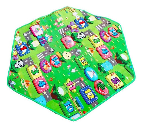 Alfombrilla Para Niños, Para Gatear, Hexagonal, De Doble Car