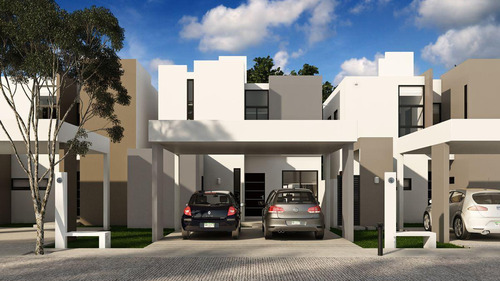 Casa En Venta De 3 Habitaciones En Privada Residencial, Conkal