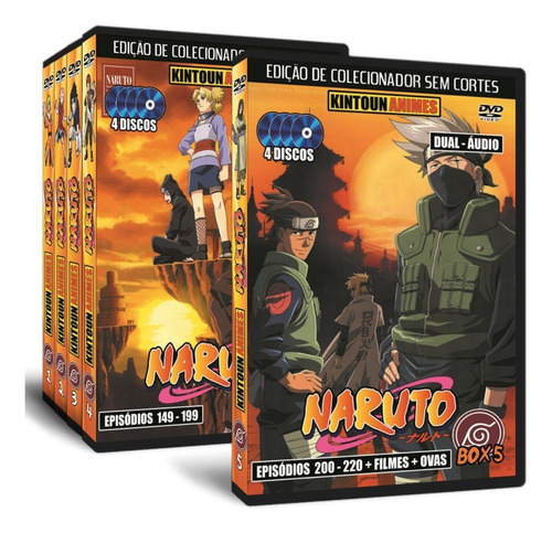 Naruto Clássico Dublado + Filmes + Ovas Em Dvd