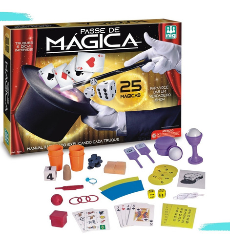 Imagem 1 de 5 de Brinquedo Infantil Kit Com 25 Magicas Para Meninos E Meninas