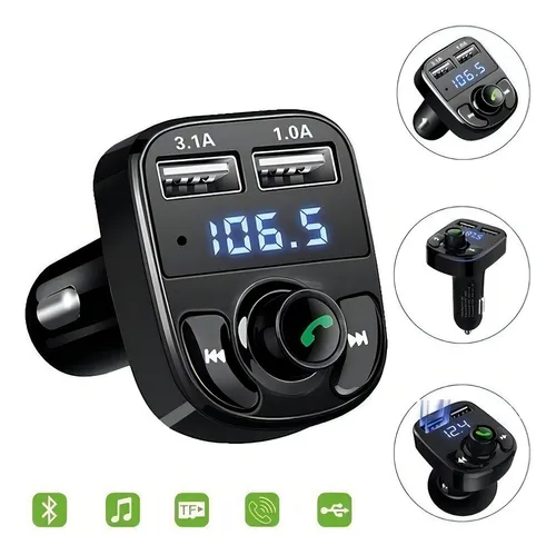 comprar Receptor Transmissor Fm Veicular Carregador Bluetooth Mp3