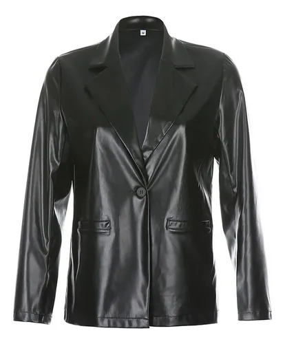 Pu blazer sale