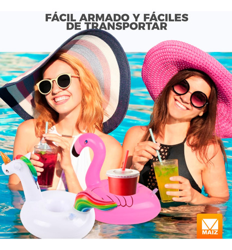 Portavaso Inflable Flotador Soporte Bebidas Alberca Sandia