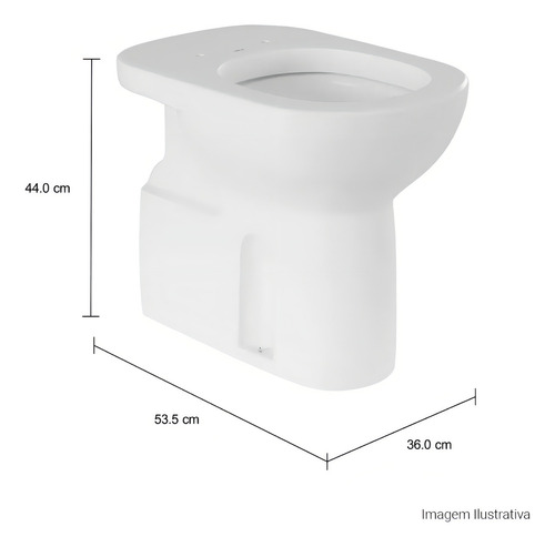 Bacia Convencional Conforto Vogue Plus Branco P510.17