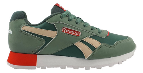 Zapatillas Reebok Lifestyle Hombre Glide Verde-rojo-bei Blw