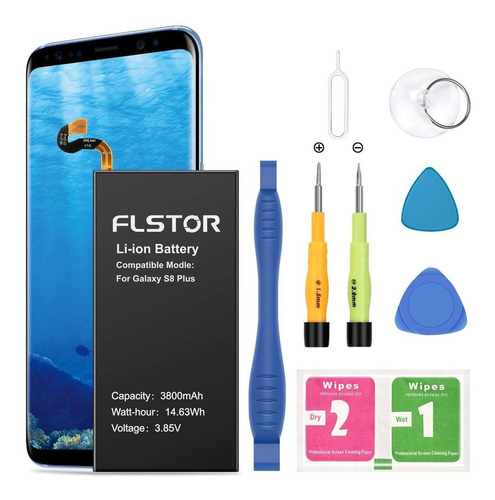 Batería De Repuesto Para Galaxy S8 Plus Flstor De 3800 Mah,