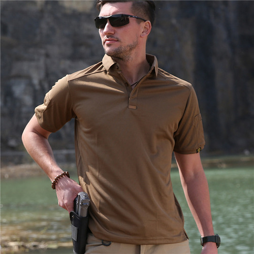 Camiseta Militar De Manga Corta Para Hombre, Camiseta Casual