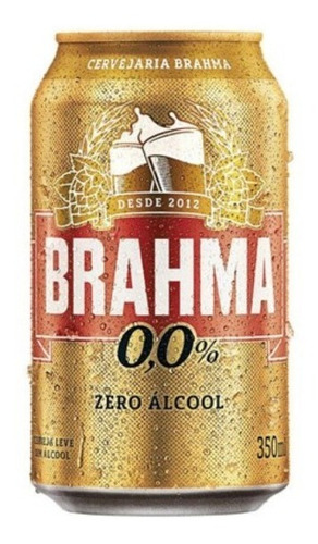 Cerveja Brahma Zero Lata 350ml Kit C/6 Unidades 