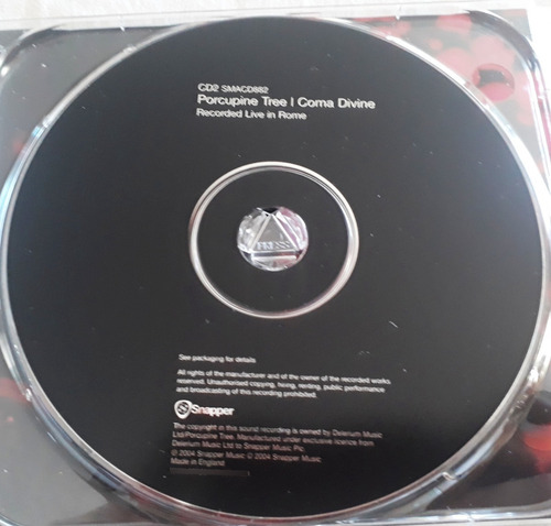 Cd Doble Porcupine Tree Coma Divine Digipak Rock Progresivo (Usado)