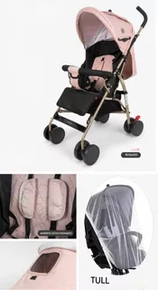 Coche Baston Para Bebe Recien Nacido Ebaby Color Rosa Color Del Chasis Negro, Rosado , Plomo , Turquesa