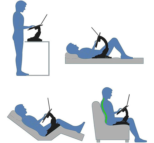 Bandeja De Computadora Ajustable Cama Y Escribir En El Sofá