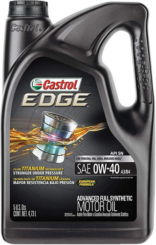 Castrol Edge 03101 Synthetic 0w-40 A3 / B4 Avanzada Completa