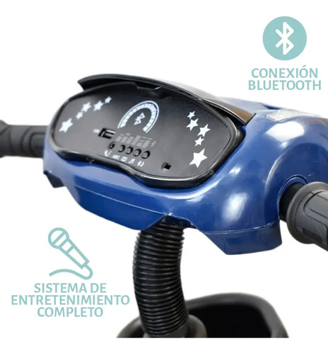 Triciclo Confetyworld Multifuncional 360 T19 Azul Acero