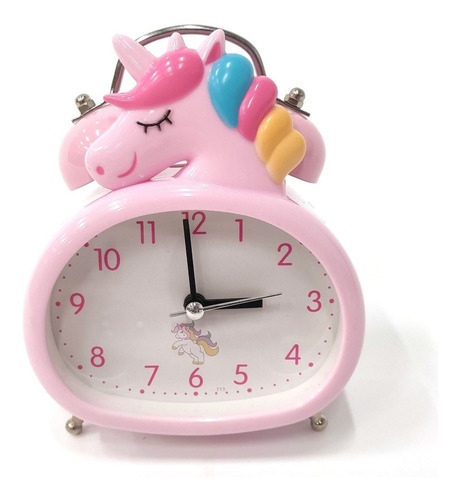 Reloj Despertador Infantil Diseño De Unicornio