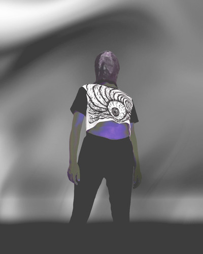 Imagen 2 de 6 de Croptop Uzumaki Eye Horror Junji Ito Aesthetic Grunge Goth