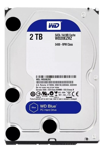 Disco Rigido 2tb Hdd Western Digital 2tb Sata 3 64mb Blue