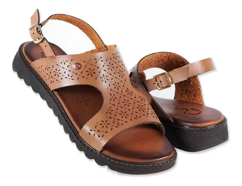 Sandalia Dama N madas 37024 Caf Miel Moda Casual 22 Al 26