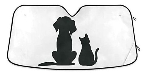 Protector Solar Para Luna Parabrisas Para Perros Y Gatos, Pa