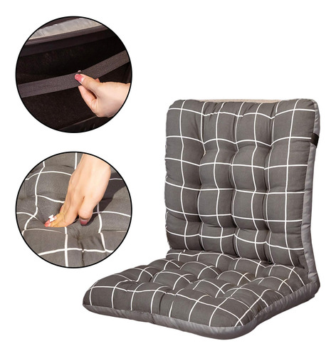 Cojín Para Silla, Cojín Para Tumbona Con Respaldo, Tapete