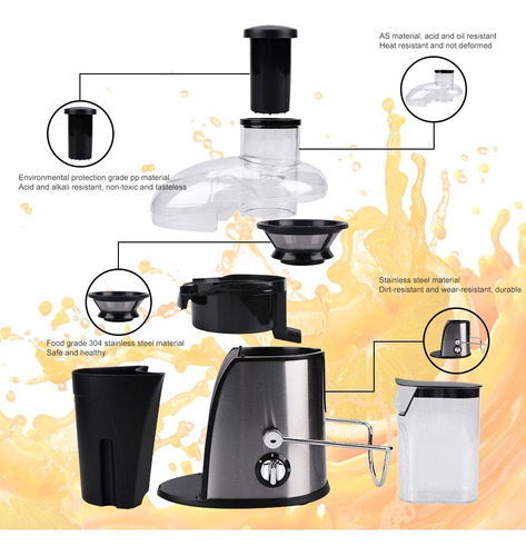 Imagen 2 de 2 de Juguera Electrica 300w Extractor De Jugo 2 Velocidades Oryx