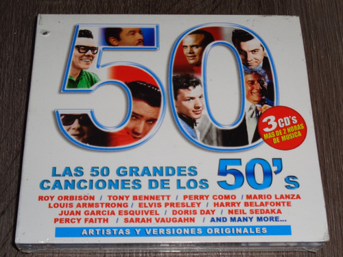 Las 50 Grandes Canciones De Los 50's, 3cds, Sony 2010
