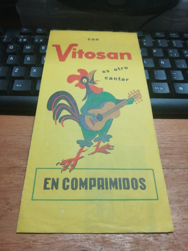 Antiguo Y Lindo Folleto Vitosan Comprimidos Para Aves Gramon