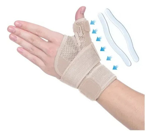 ª Muñequera Con Soporte Metálico Para Dedo Pulgar Soporte