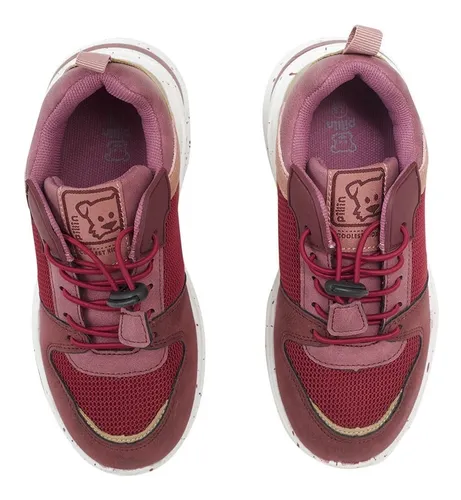 Zapatilla Urbana De Niña Cordones Elástico Pillin