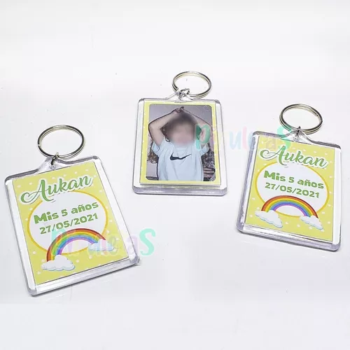 Llaveros Personalizados Con Foto, Souvenirs, Cumpleaños X30u